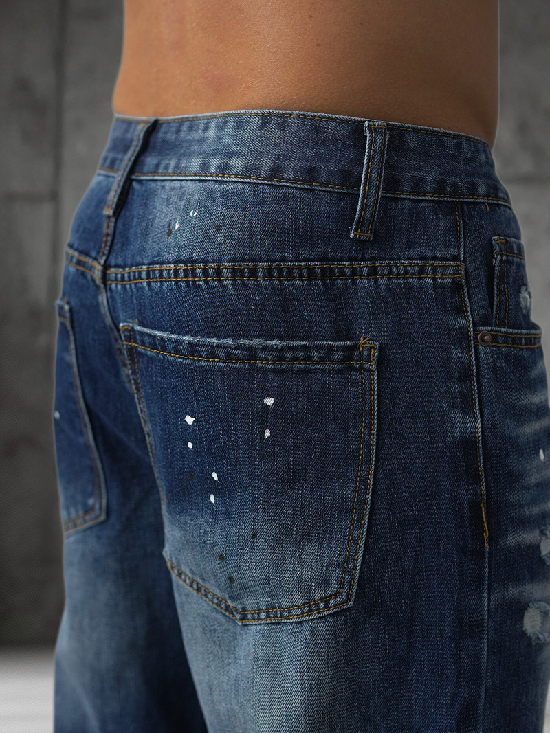 Ανδρικό τζιν παντελόνι μπλε OZONEE O/KK2885