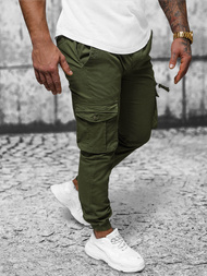 Ανδρικό παντελόνι chino jogger Πράσινος OZONEE NB/MP0201MV