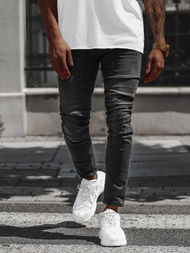 Ανδρικό τζιν παντελόνι mαύρος OZONEE NB/MP0025N