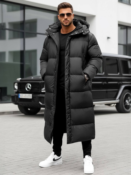 Ανδρικό χειμερινό μπουφάν μαύρο OZONEE O/M3202Z