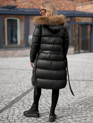 Γυναικείο μπουφάν μαύρο OZONEE JS/5M3298/392Z