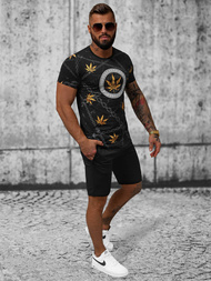 Ανδρικό σετ φόρμας μαύρο OZONEE O/HM757Z