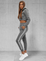 Γυναικείο σετ φόρμας δύο κομματιών γραφίτη OZONEE JS/8C67/5Z