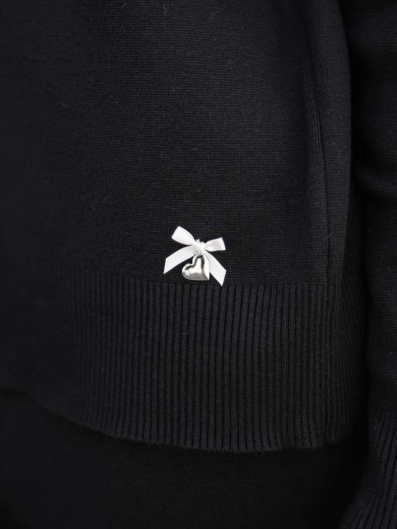 Γυναικείο σετ φόρμας δύο κομματιών mαύρος OZONEE JS/53C5203/3