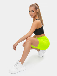 Κοντό κίτρινο-νέον γυναικείο κολάν OZONEE O/XL007/26Z