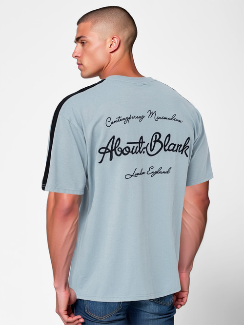 Ανδρικό μπλουζάκι ανοιχτό-μπλε OZONEE O/QQ1195Z