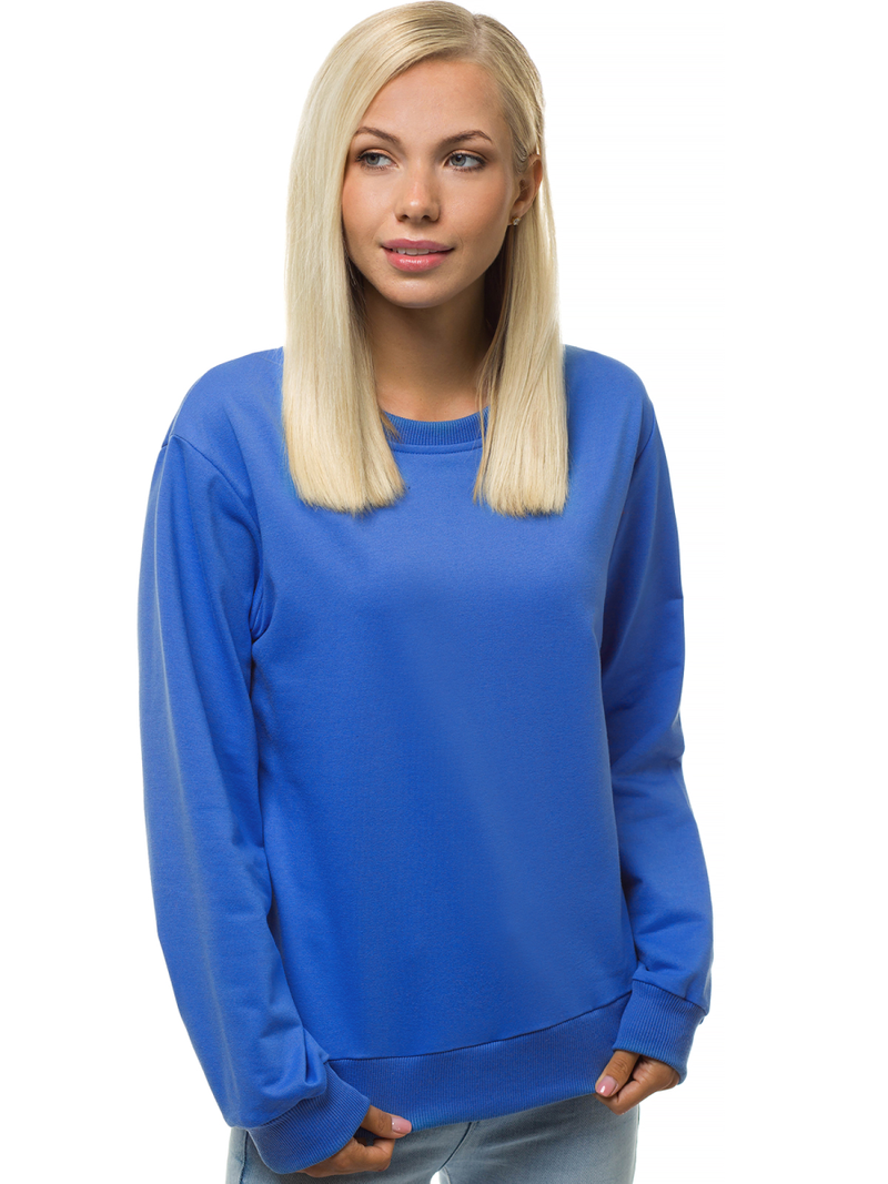 Γυναικείο φούτερ μπλε OZONEE JS/WB11002/16