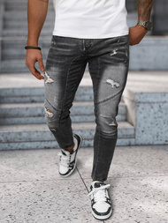 Ανδρικό τζιν παντελόνι mαύρος OZONEE NB/MP0045N