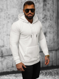 Ανδρικό Φούτερ με Κουκούλα eκρού OZONEE O/TB2273