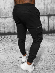 Ανδρικό παντελόνι jogger mαύρος OZONEE O/G3043