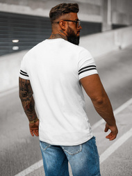 Ανδρικό μπλουζάκι λευκό OZONEE O/8T1275/1