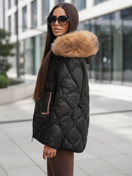 Γυναικείο μπουφάν μαύρο OZONEE O/5M3226/392Z