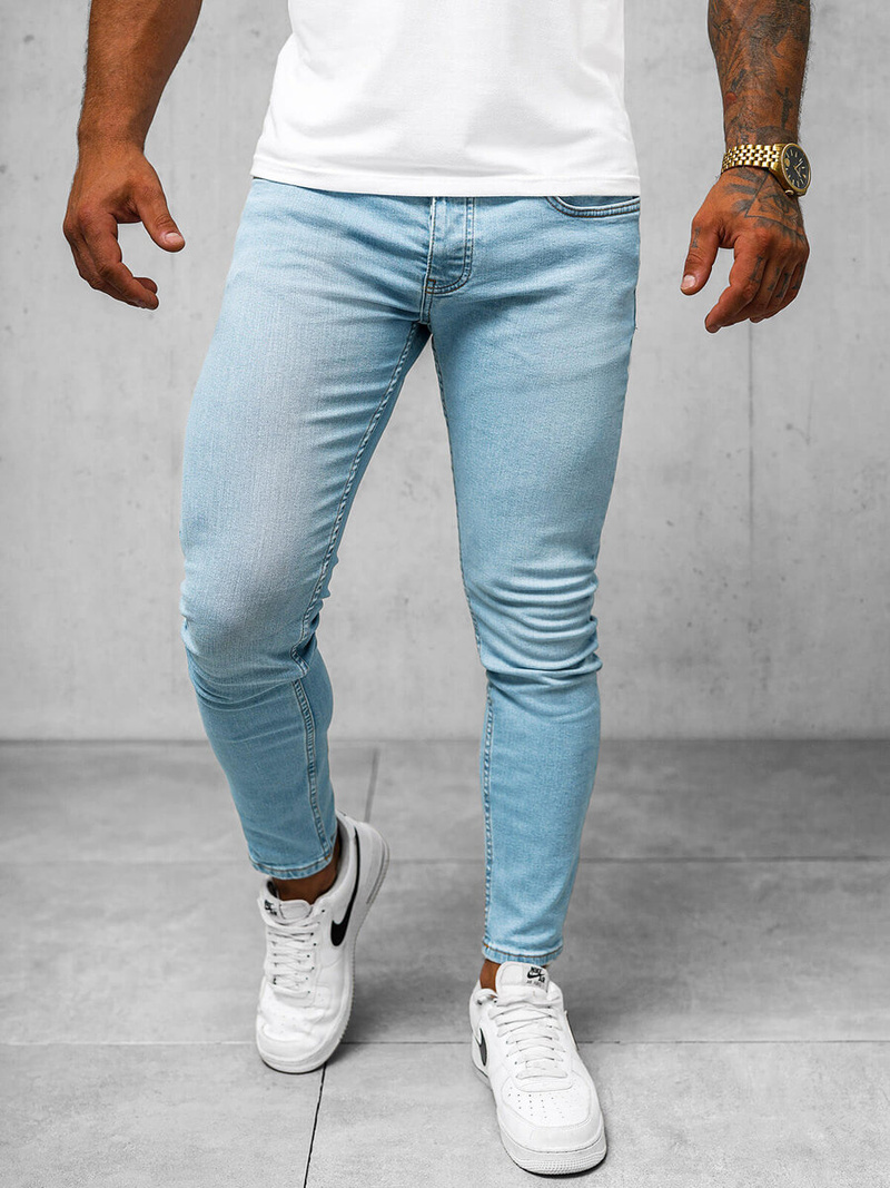 Ανδρικό τζιν παντελόνι μπλε OZONEE O/426SP