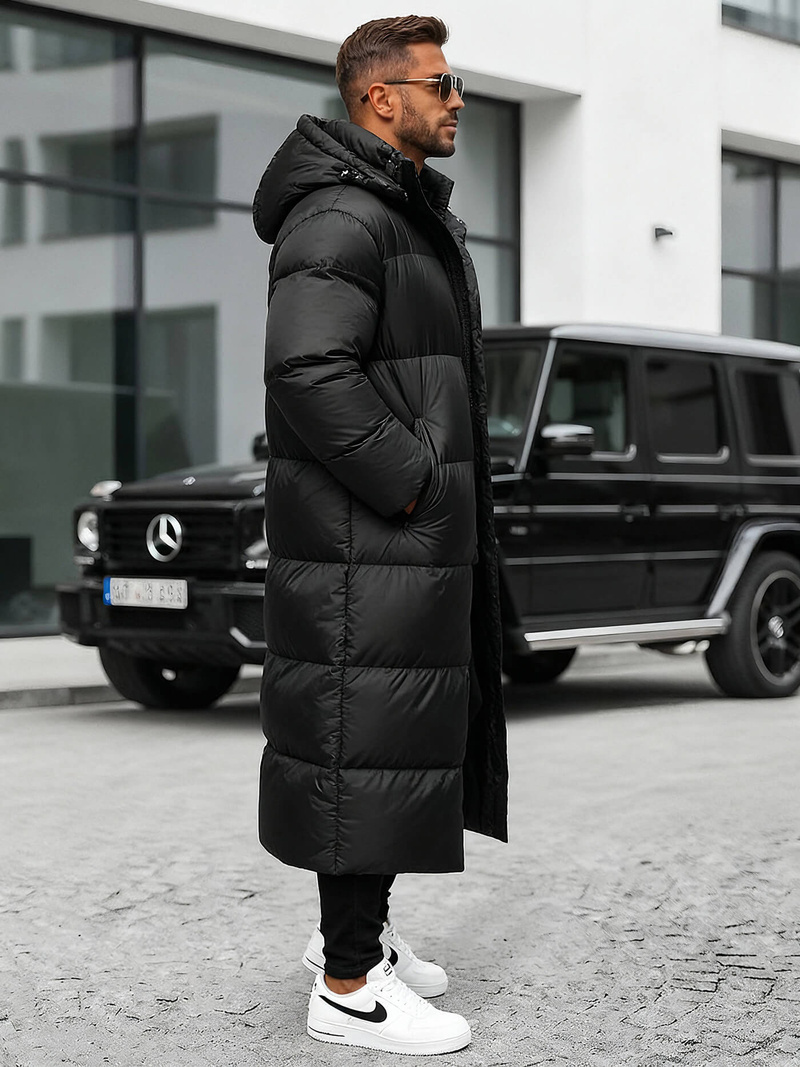 Ανδρικό χειμερινό μπουφάν μαύρο OZONEE O/M3202Z