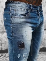 Ανδρικό τζιν παντελόνι mπλε OZONEE NB/MP0008B