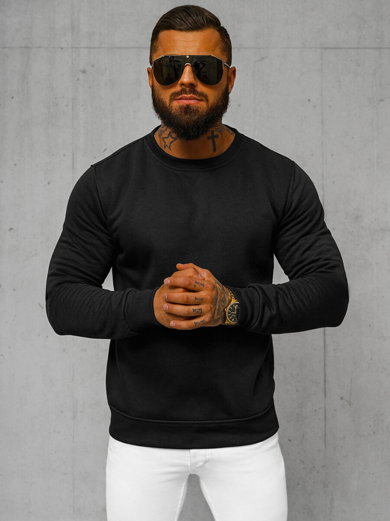 Ανδρικό Φούτερ μαύρο OZONEE JS/2001-10Z