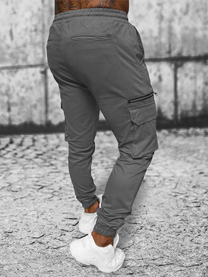 Ανδρικό παντελόνι jogger Γκρί OZONEE O/G3043