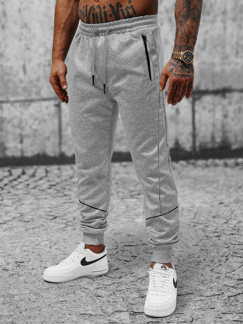 Ανδρικό παντελόνι φόρμας Γκρί OZONEE JS/8K175