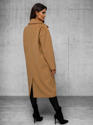 Γυναικείο παλτό kαμήλα OZONEE JS/11Z8161