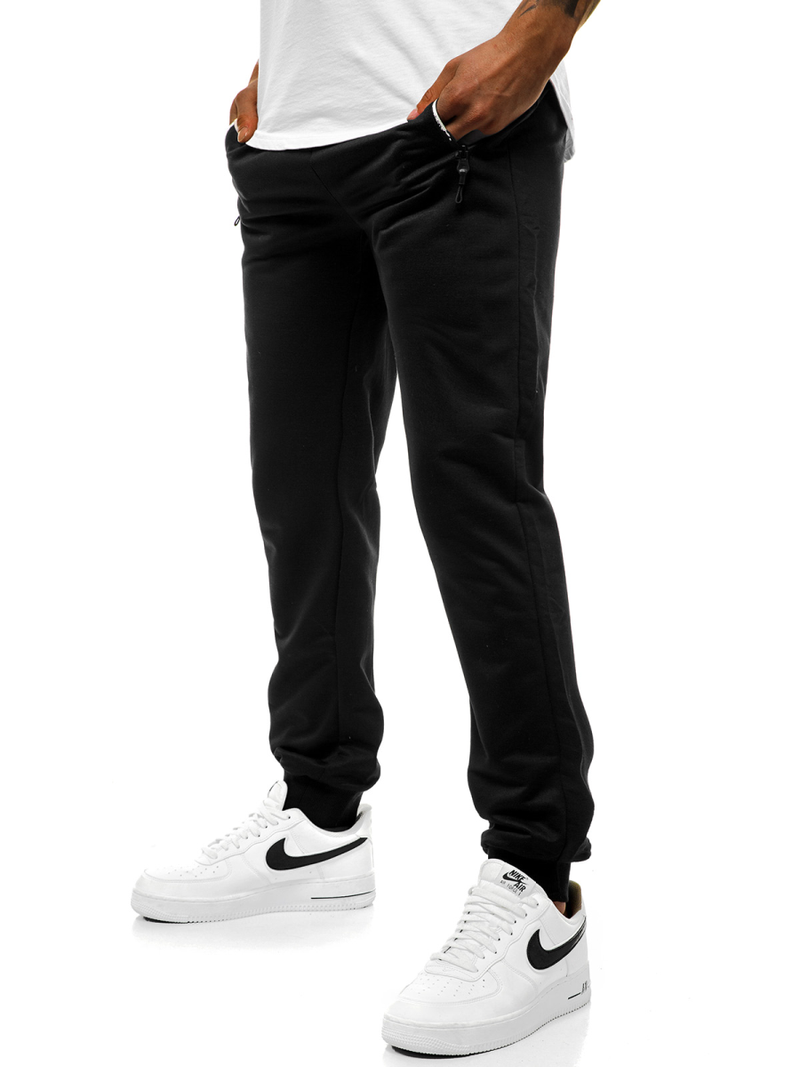 Ανδρικό παντελόνι φόρμας μαύρο JS/XW003S
