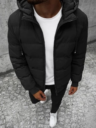 Ανδρικό μπουφάν μαύρο OZONEE JS/M761/392