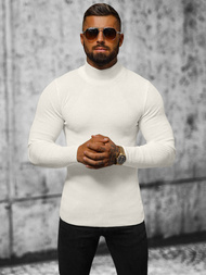 Ανδρικό πουλόβερ eκρού OZONEE L/2263Z