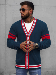 Ανδρικό πουλόβερ ναυτικό μπλε OZONEE O/H9600