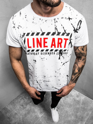 Ανδρικό μπλουζάκι λευκό OZONEE JS/KS2029Z