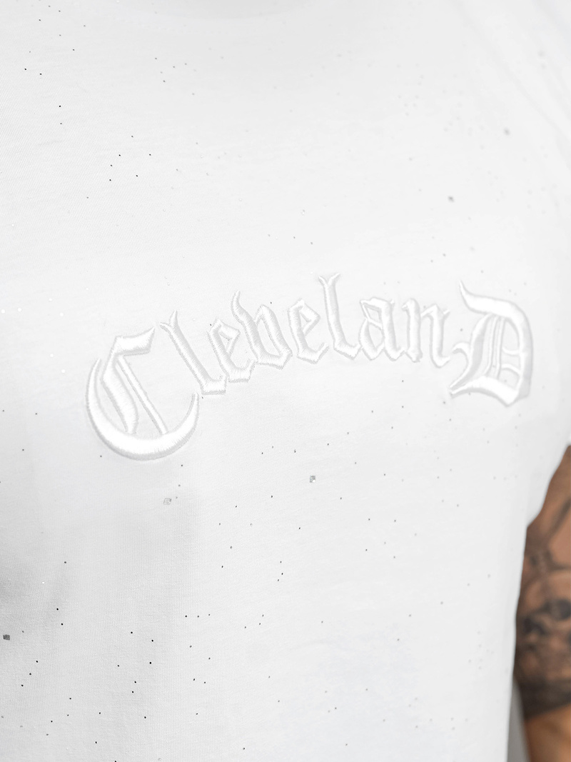 Ανδρικό μπλουζάκι λευκό OZONEE O/QQ1386