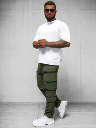 Ανδρικό παντελόνι χακί OZONEE O/PS5526