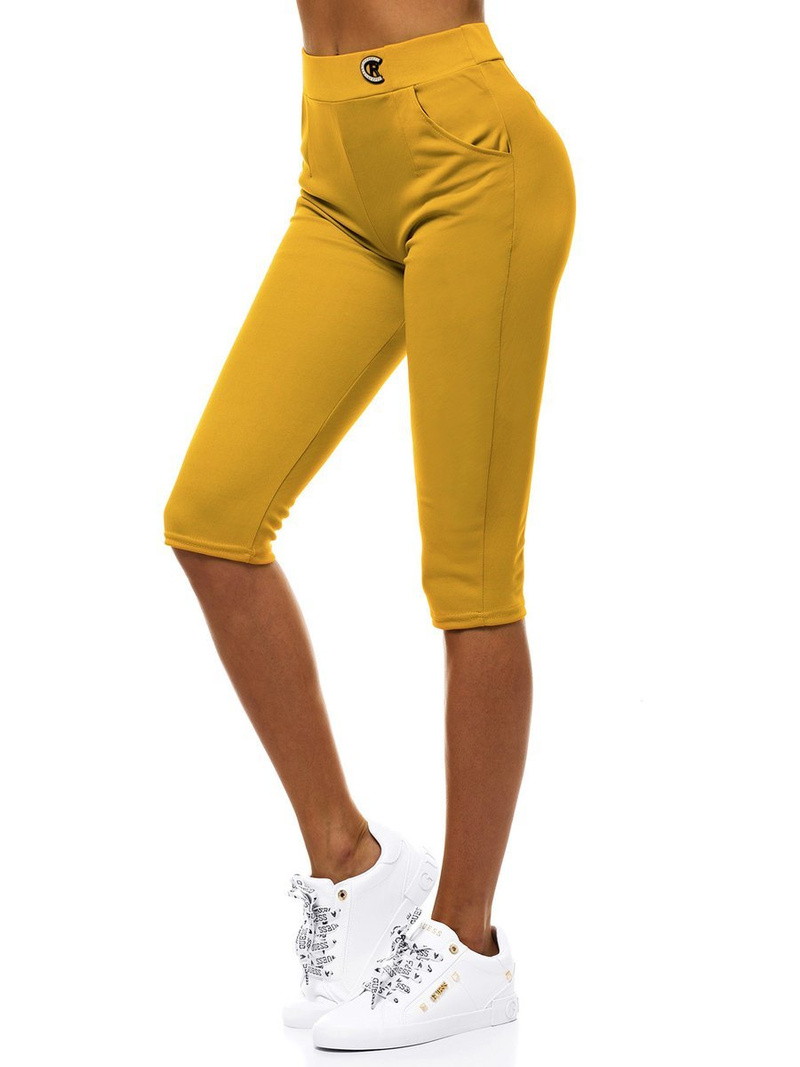 Γυναικείο κοντό κολάν κάμελ OZONEE JS/1027/B10