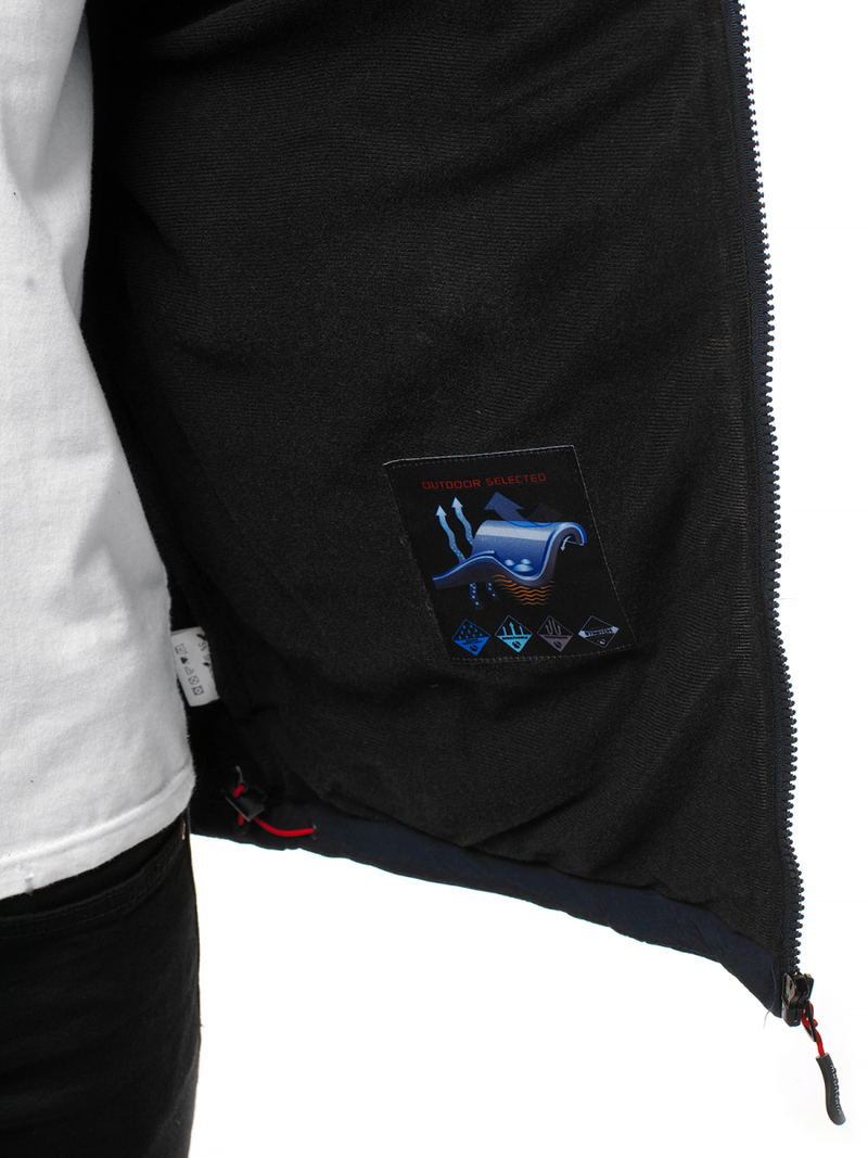 Ανδρικό μπουφάν Softshell ναυτικό μπλε-Κόκκινο OZONEE GE/12262