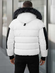 Ανδρικό χειμερινό μπουφάν λευκό OZONEE O/M798Z