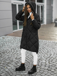 Γυναικείο μπουφάν μαύρο OZONEE JS/5M3168/392Z