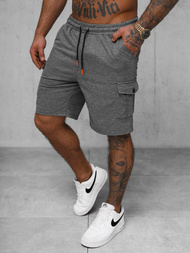 Ανδρικό σόρτς φόρμας γραφίτη OZONEE JS/8K218/5