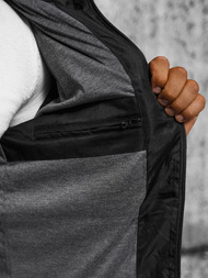 Ανδρικό μπουφάν μαύρο OZONEE JS/22M311/392