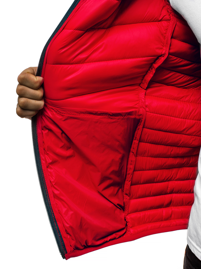 Ανδρικό μπουφάν Κόκκινο OZONEE JB/JP1137