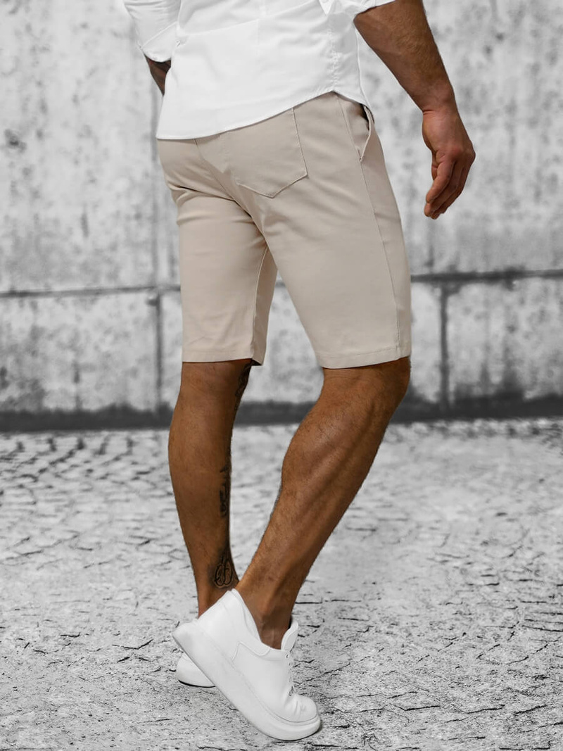 Ανδρικό σόρτς chino μπεζ OZONEE O/P4052