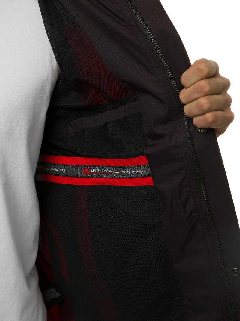 Ανδρικό μπουφάν Κόκκινο OZONEE MG/2512