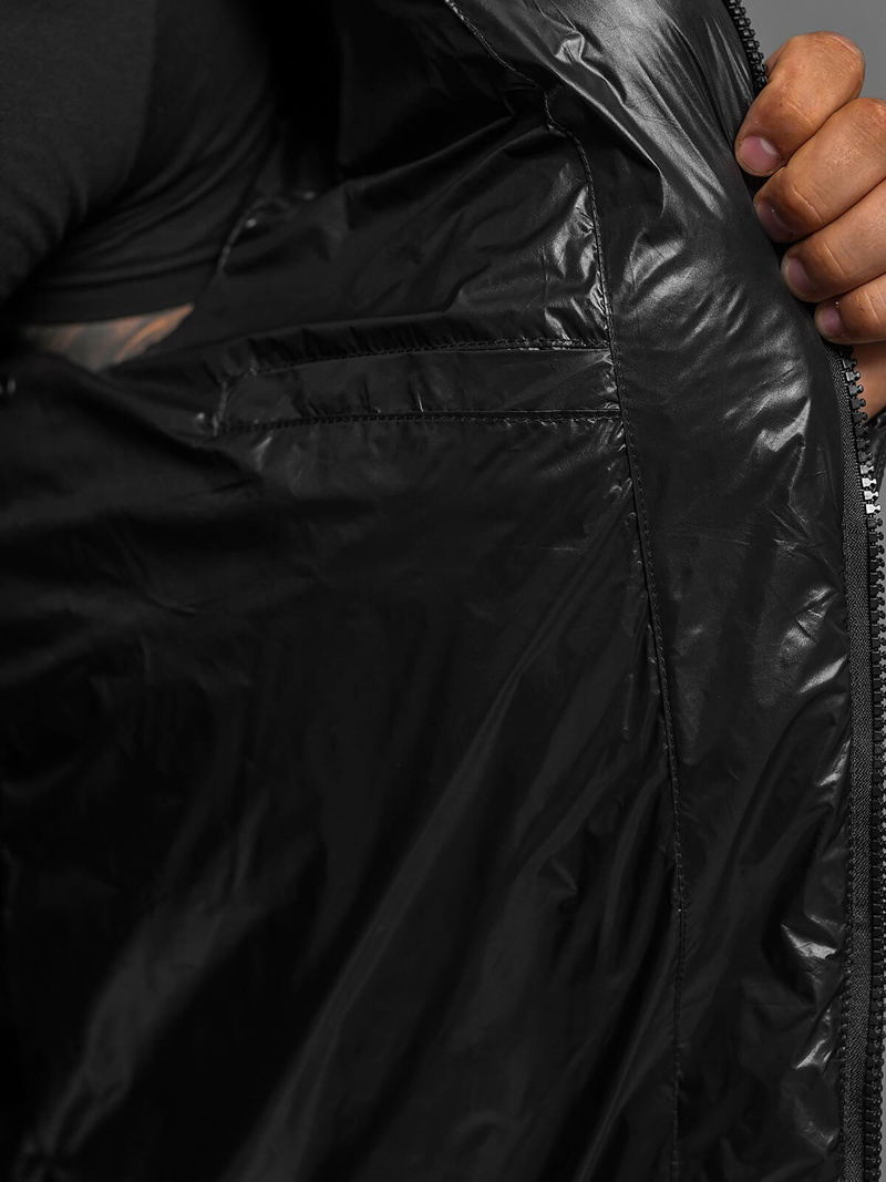 Ανδρικό χειμερινό μπουφάν μαύρη OZONEE O/M3205Z