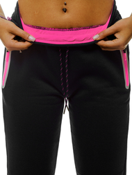 Γυναικείο παντελόνι φόρμας μαύρο OZONEE JS/KSW5006