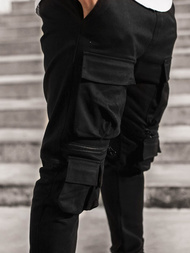 Ανδρικό παντελόνι chino jogger μαύρο OZONEE G/2787