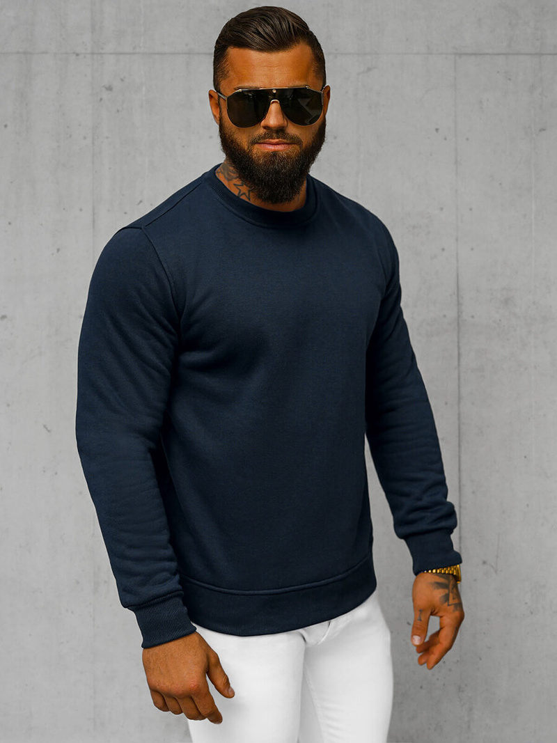 Ανδρικό Φούτερ ναυτικό μπλε OZONEE JS/2001-10Z