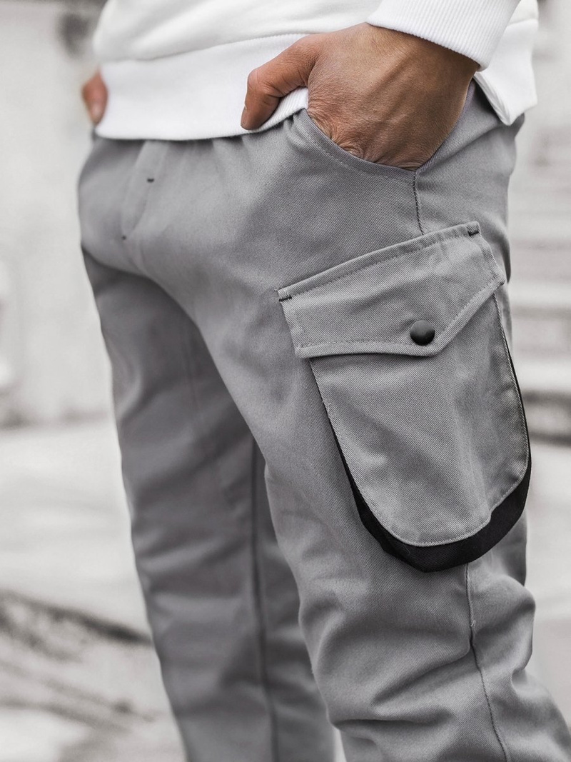 Ανδρικό παντελόνι jogger γκρι OZONEE A/705