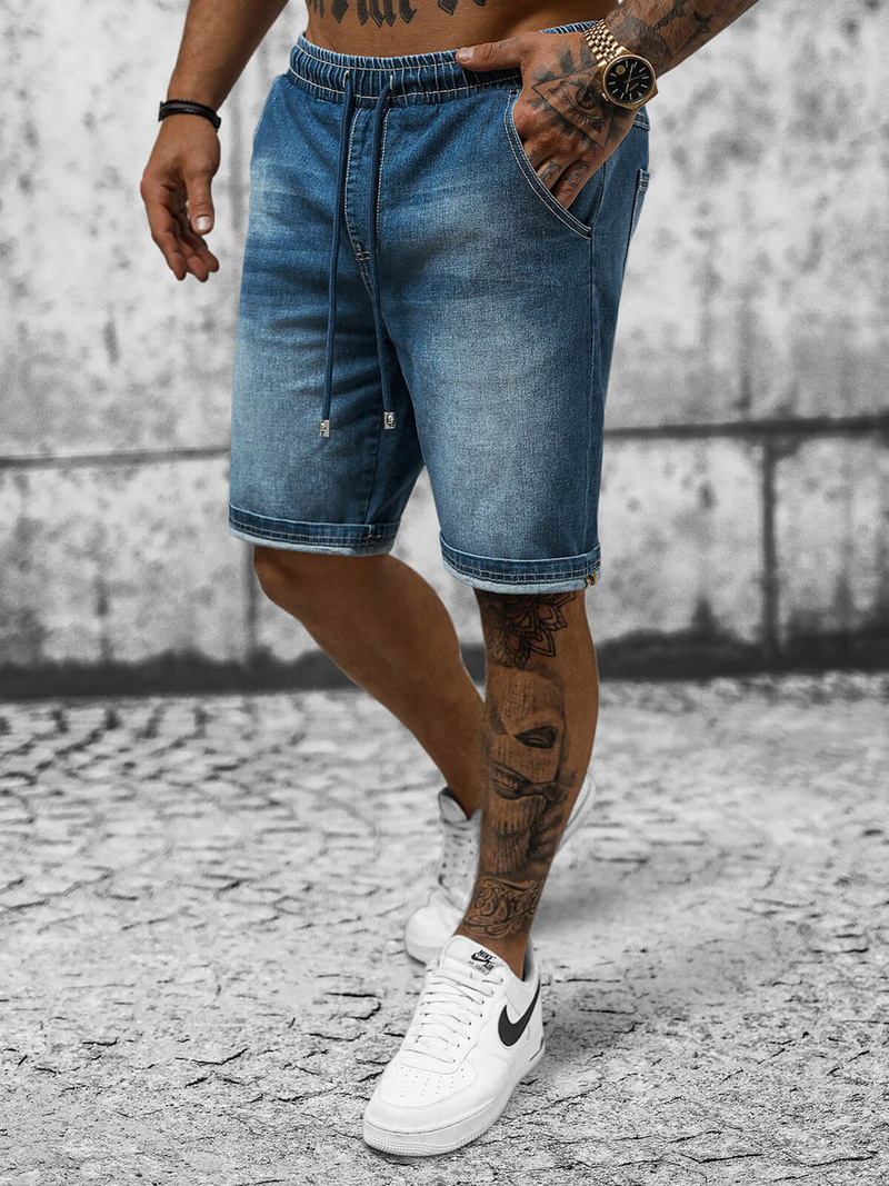 Ανδρικό σόρτς τζιν μπλε OZONEE NB/MP0276BC