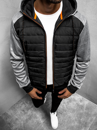 Ανδρικό μπουφάν γκρι OZONEE JS/KS2146Z