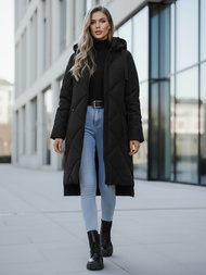 Γυναικείο μπουφάν μαύρο OZONEE JS/5M3168/392Z