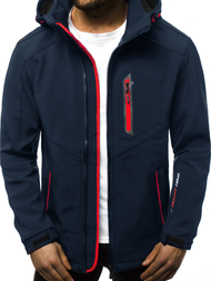 Ανδρικό μπουφάν Softshell ναυτικό μπλε-Κόκκινο OZONEE GE/12259