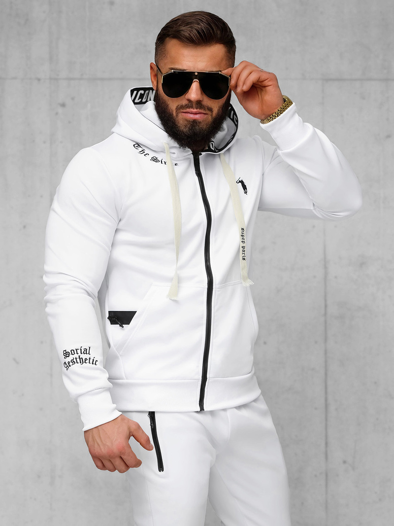 Ανδρικό σετ φόρμας λευκό OZONEE O/LN11675