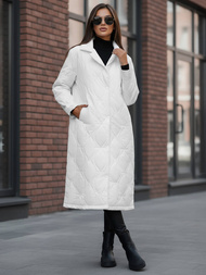 Γυναικείο μπουφάν λευκό OZONEE JS/5M3177/281Z